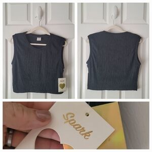 New Black Sleeveless Top